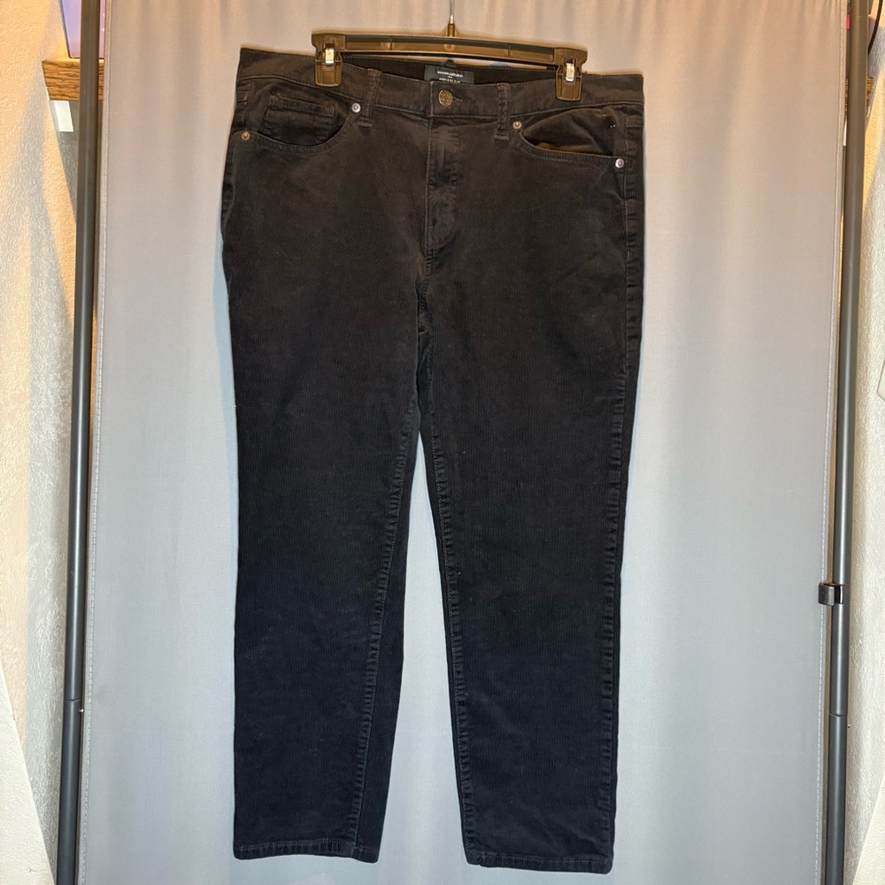 Banana Republic Women's black  corduroy High Rise slim Pants
